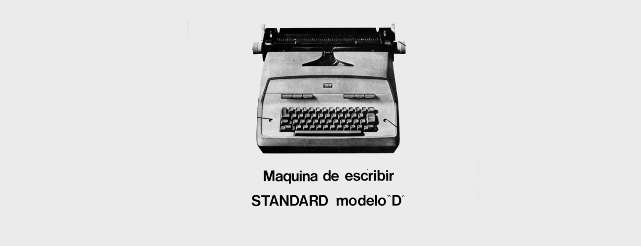 Máquina de esctibir standard